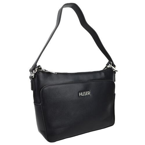 Bolso Crossbody Huser Negro para Mujer