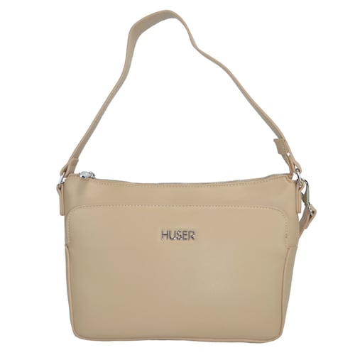 Bolso Crossbody Huser Beige para Mujer