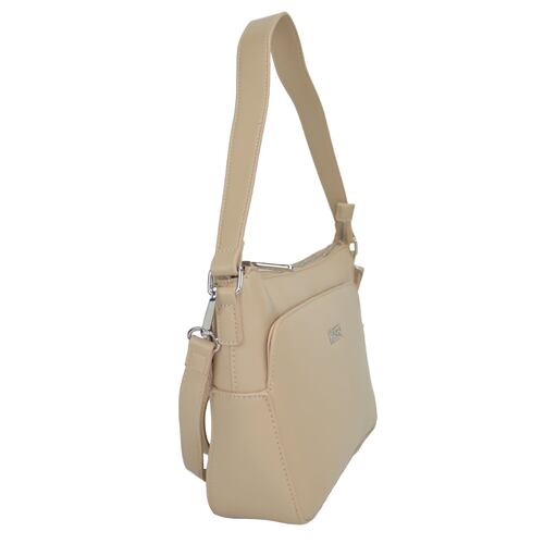 Bolso Crossbody Huser Beige para Mujer