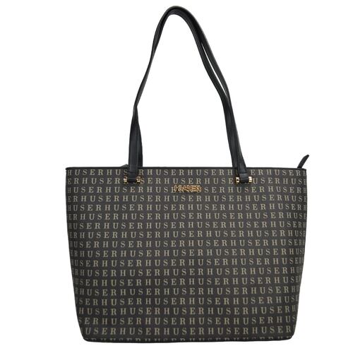 Bolso Tote Huser Negro para Mujer