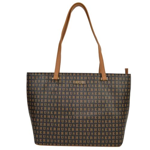 Bolso Tote Huser Café Claro para Mujer