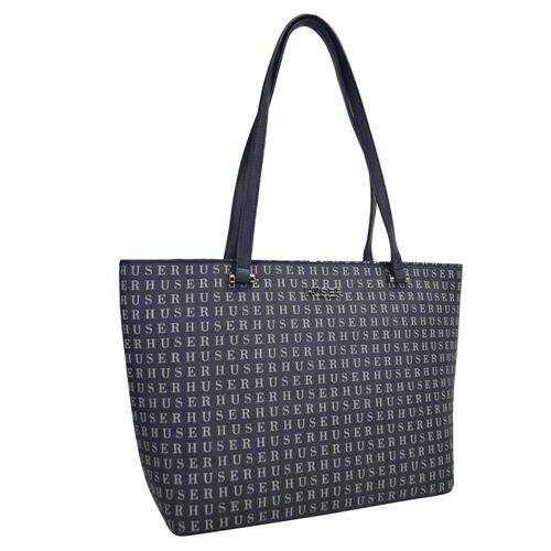 Bolso Tote Huser Azul para Mujer
