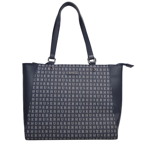 Bolso Tote Huser Azul para Mujer