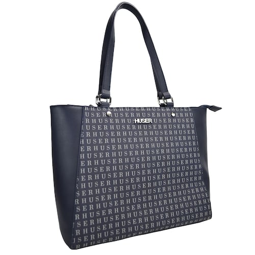 Bolso Tote Huser Azul para Mujer