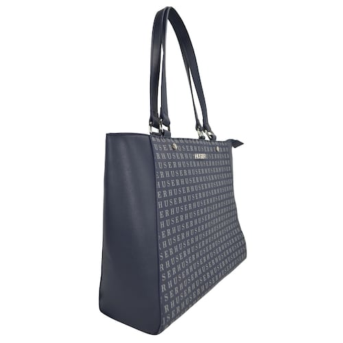 Bolso Tote Huser Azul para Mujer