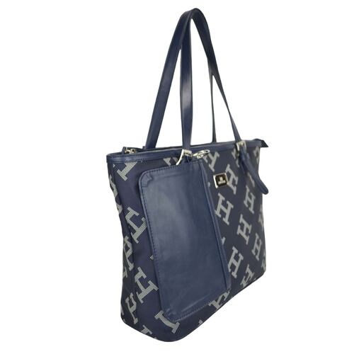 Bolso Tote Huser Azul para Mujer