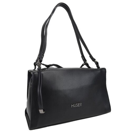 Bolso Crossbody Huser Negro para Mujer