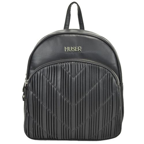 Bolso Backpack Huser Negro para Mujer