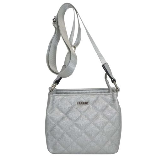 Bolsa Crossbody Huser Plata para Mujer