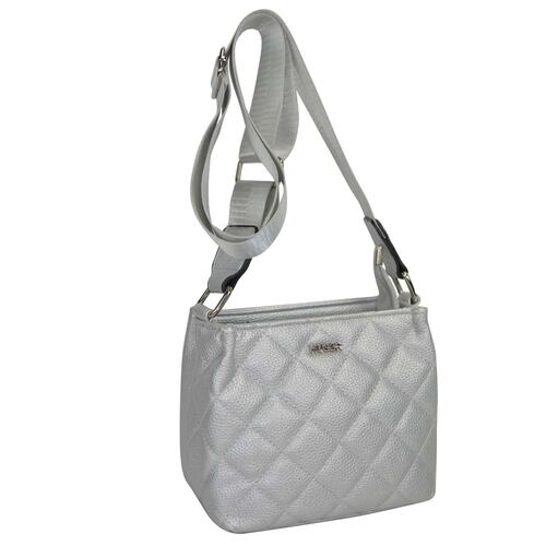 Bolsa Crossbody Huser Plata para Mujer