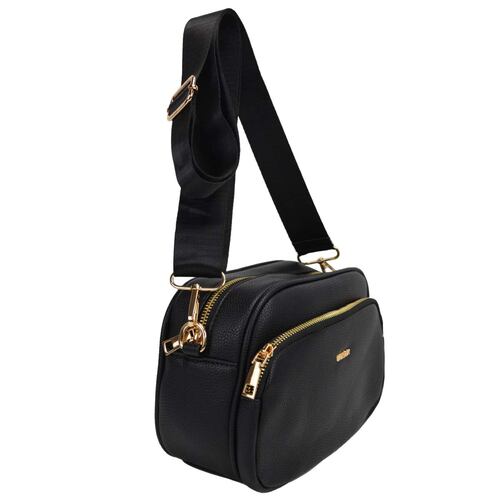 Bolsa Crossbody Huser Negro para Mujer