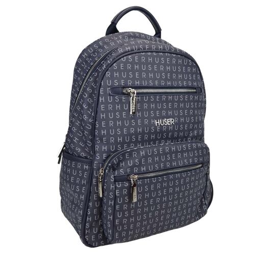 Bolsa Backpack Huser Azul para Mujer