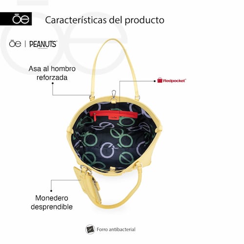 Bolso Tote Cloe Amarillo para Mujer