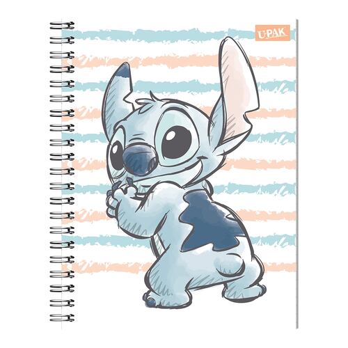 Cuaderno Stitch Tierno 100 Hojas de Cuadro Grande UPAK