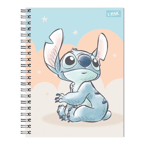 Cuaderno Stitch Tierno 100 Hojas de Cuadro Grande UPAK