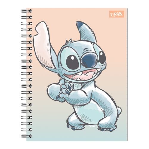Cuaderno Stitch Tierno 100 Hojas de Cuadro Grande UPAK