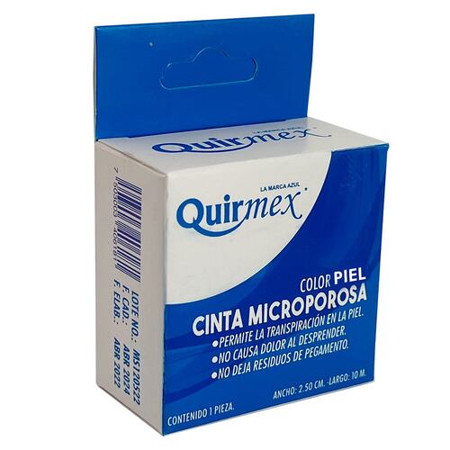Cinta Microporosa Piel 2.5 cm x 10 m