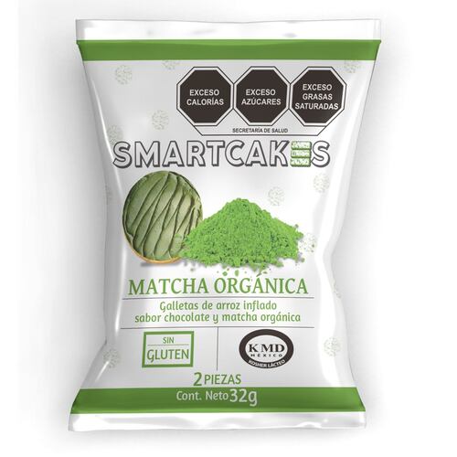 Galletas de arroz inflado cubiertas con chocolate y matcha c/ 2