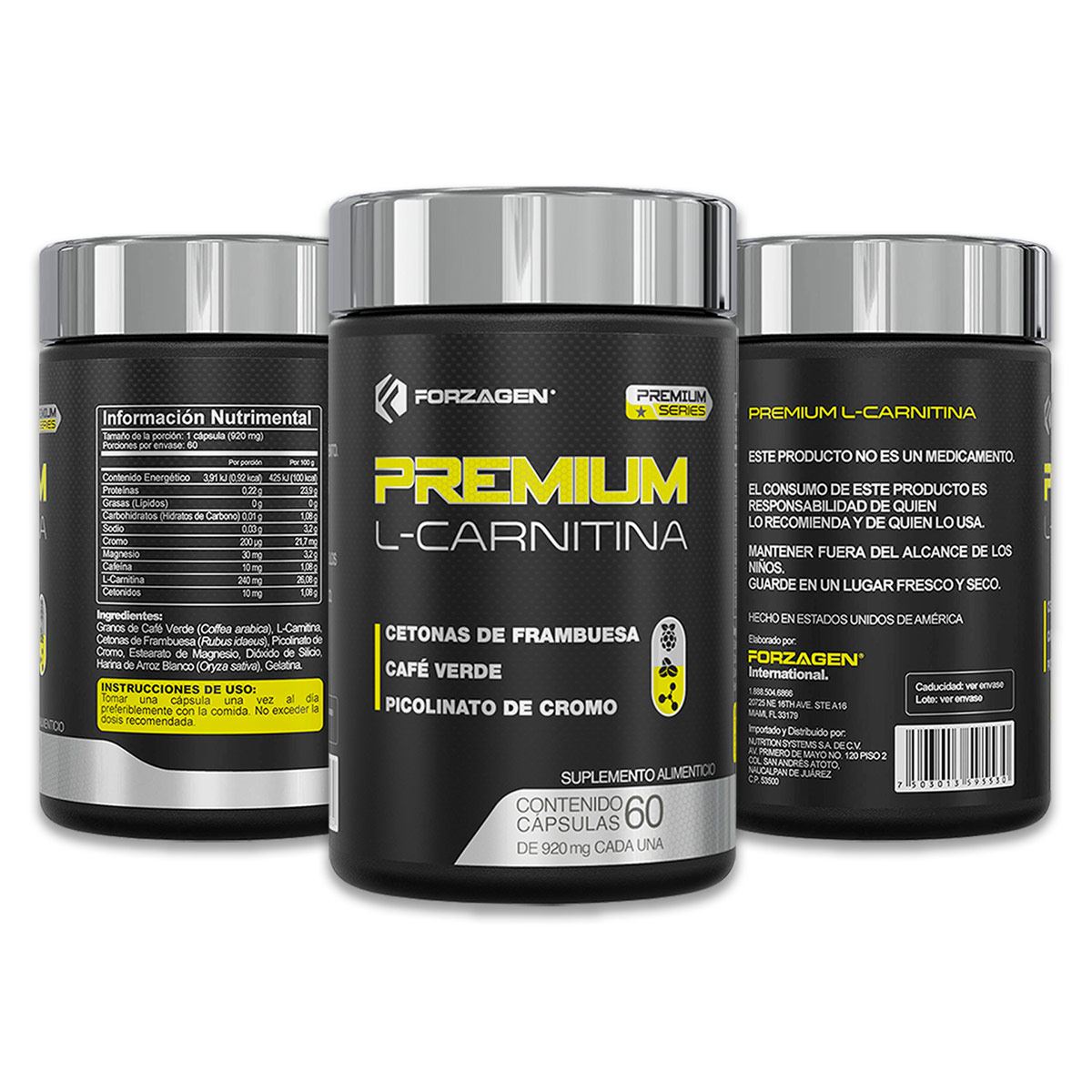 l carnitina premium 4 En 1 Con L-carnitina X 60 Capsulas main image 0