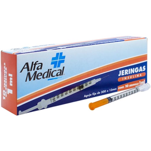 Jeringas estériles desechables insulina 1 ml
