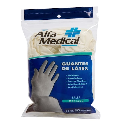 Guantes de Latéx Alfa Medical