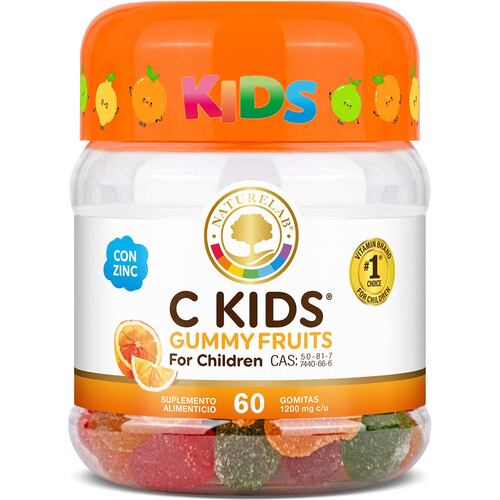 Suplemento Alimenticio C Kids Gummy Fruits 60 gomitas