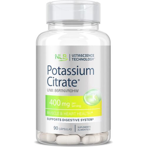 Suplemento Alimenticio Citrato de Potasio 90 caps Nlb
