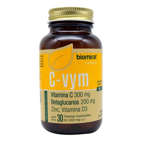 C-VYM 30 TAB MASTICA VITA C D ZINC