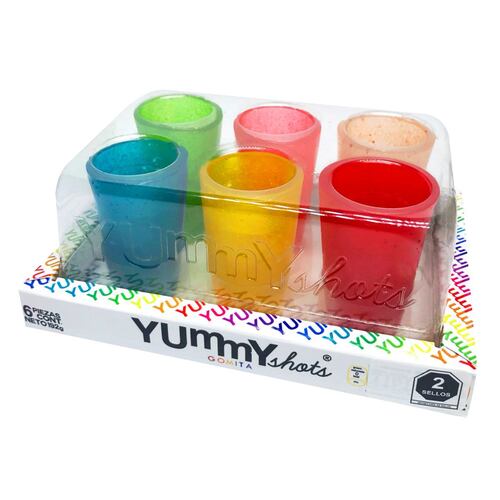 Yummy Shots 6pack Gomita Arcoiris