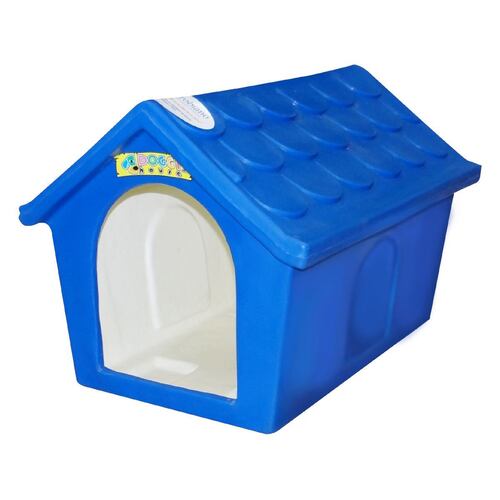 Casa para Perro Clásica Pequeña Doggy House Azul