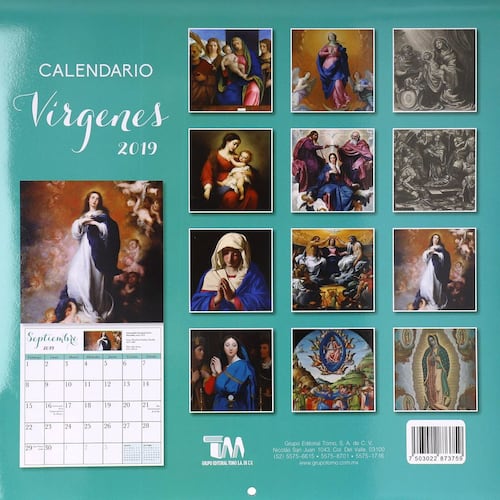 Calendario 2019 Virgenes