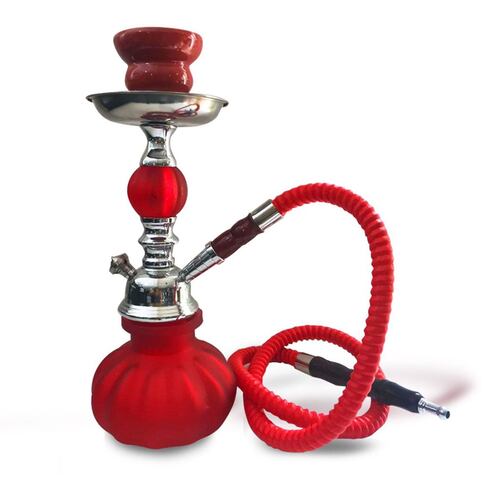 Hooka Roja Mate 1 Cristal  1 Manguera