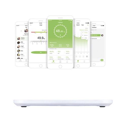 Bascula Zeta Smart Fitness digital Bs1 blanco