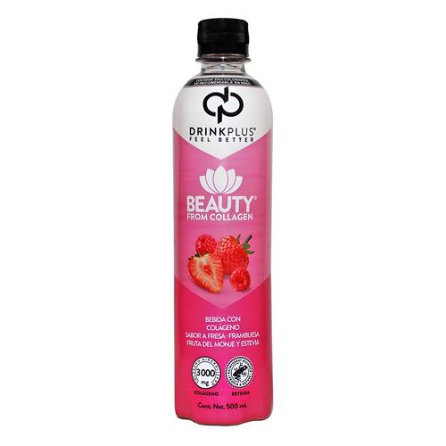 Bebida Drinkplus con colágeno sabor fresa 500ml