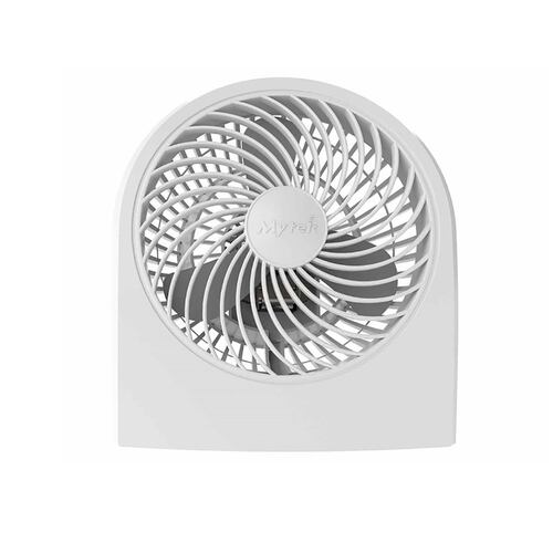 Ventilador De Escritorio O Piso Plastico Blanco  9"