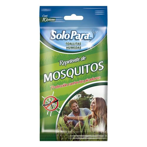 Toallitas Húmedas Repelente de Mosquitos Solo Para