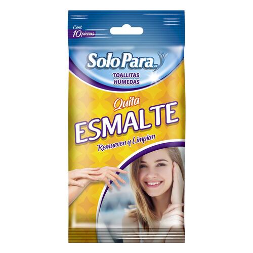 Toallitas Húmedas Quita Esmalte Solo Para