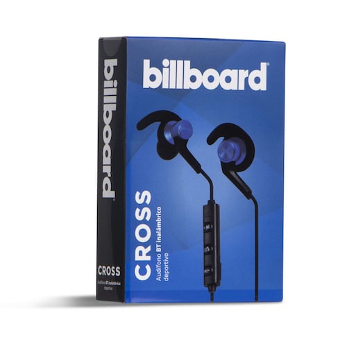 malla Vadear Curso de colisión Audífonos Billboard Cross Bluetooth Azul