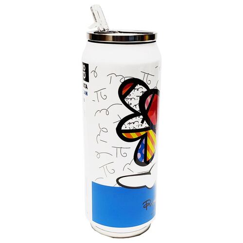 Termo, vaso térmico de acero inoxidable 500 ml Romero Britto corazón