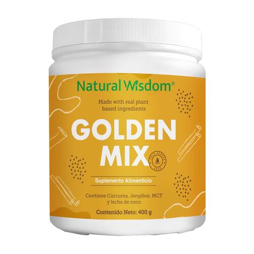 Golden Mix 400g Natural Wisdom Suplemento Alimenticio