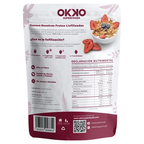 Fresa Liofilizadas 10g