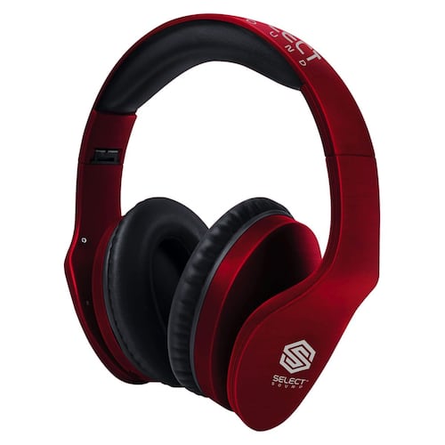 Audífonos Select Sound BTH025 Bluetooth Rojo