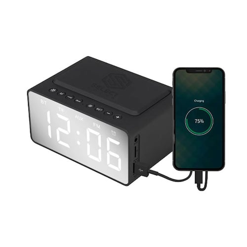 Radio Reloj Despertador Select Sound Bluetooth Negro