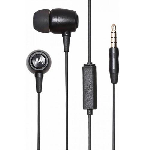 Motorola Earbuds Metal Audífonos Alámbricos Color Negro