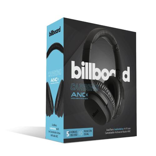 Audífonos Billboard Carbono ANC Bluetooth Negro