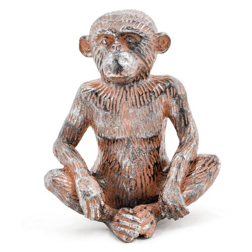 Figura decorativa mono sentado