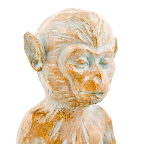 Figura decorativa mono meditación