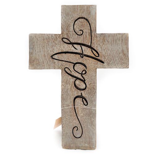 Figura decorativa cruz hope
