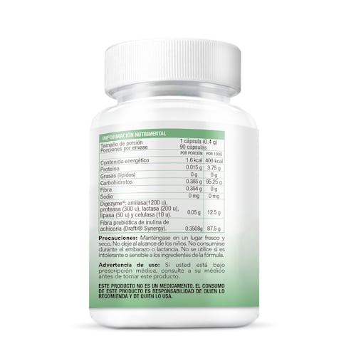 Enzimas Digezyme + Prebióticos 90 Cápsulas