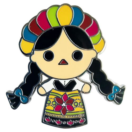 Pin Metálico By Mexico Muñeca Maria